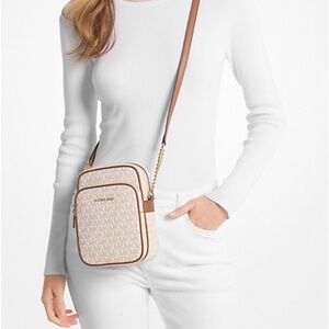 Michael Kors Jet Set Travel Medium Logo Crossbody Bag